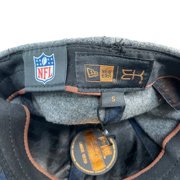 New Era EK Collection NY Jets NFL Wool Blend Baseball Cap Gray & Navy New Size S - Picture 9 of 11